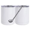 10 oz. White Stainless Steel Short Tumbler Thumbnail