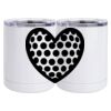 10 oz. White Stainless Steel Short Tumbler Thumbnail