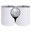 10 oz. White Stainless Steel Short Tumbler Thumbnail