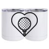 10 oz. White Stainless Steel Short Tumbler Thumbnail