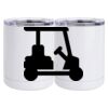 10 oz. White Stainless Steel Short Tumbler Thumbnail