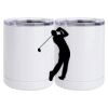 10 oz. White Stainless Steel Short Tumbler Thumbnail