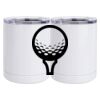 10 oz. White Stainless Steel Short Tumbler Thumbnail
