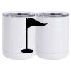 10 oz. White Stainless Steel Short Tumbler Thumbnail
