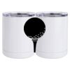 10 oz. White Stainless Steel Short Tumbler Thumbnail