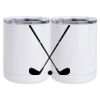 10 oz. White Stainless Steel Short Tumbler Thumbnail