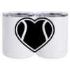 10 oz. White Stainless Steel Short Tumbler Thumbnail