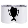 10 oz. White Stainless Steel Short Tumbler Thumbnail