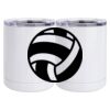 10 oz. White Stainless Steel Short Tumbler Thumbnail