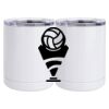10 oz. White Stainless Steel Short Tumbler Thumbnail