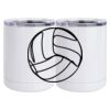 10 oz. White Stainless Steel Short Tumbler Thumbnail