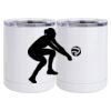 10 oz. White Stainless Steel Short Tumbler Thumbnail