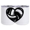 10 oz. White Stainless Steel Short Tumbler Thumbnail
