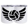 10 oz. White Stainless Steel Short Tumbler Thumbnail