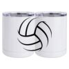 10 oz. White Stainless Steel Short Tumbler Thumbnail
