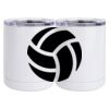 10 oz. White Stainless Steel Short Tumbler Thumbnail