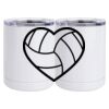 10 oz. White Stainless Steel Short Tumbler Thumbnail