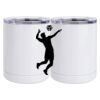 10 oz. White Stainless Steel Short Tumbler Thumbnail