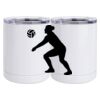 10 oz. White Stainless Steel Short Tumbler Thumbnail