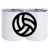 10 oz. White Stainless Steel Short Tumbler Thumbnail