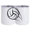 10 oz. White Stainless Steel Short Tumbler Thumbnail