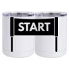 10 oz. White Stainless Steel Short Tumbler Thumbnail