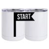 10 oz. White Stainless Steel Short Tumbler Thumbnail
