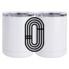 10 oz. White Stainless Steel Short Tumbler Thumbnail
