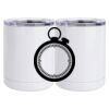 10 oz. White Stainless Steel Short Tumbler Thumbnail