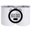 10 oz. White Stainless Steel Short Tumbler Thumbnail