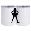 10 oz. White Stainless Steel Short Tumbler Thumbnail