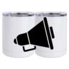 10 oz. White Stainless Steel Short Tumbler Thumbnail