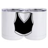 10 oz. White Stainless Steel Short Tumbler Thumbnail