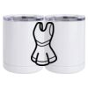 10 oz. White Stainless Steel Short Tumbler Thumbnail