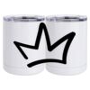 10 oz. White Stainless Steel Short Tumbler Thumbnail