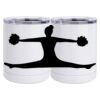 10 oz. White Stainless Steel Short Tumbler Thumbnail