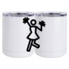 10 oz. White Stainless Steel Short Tumbler Thumbnail
