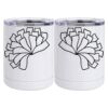 10 oz. White Stainless Steel Short Tumbler Thumbnail