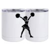 10 oz. White Stainless Steel Short Tumbler Thumbnail