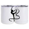 10 oz. White Stainless Steel Short Tumbler Thumbnail