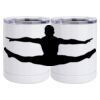 10 oz. White Stainless Steel Short Tumbler Thumbnail