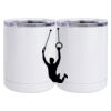 10 oz. White Stainless Steel Short Tumbler Thumbnail