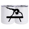 10 oz. White Stainless Steel Short Tumbler Thumbnail