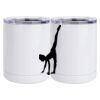 10 oz. White Stainless Steel Short Tumbler Thumbnail