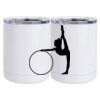 10 oz. White Stainless Steel Short Tumbler Thumbnail