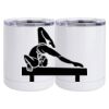 10 oz. White Stainless Steel Short Tumbler Thumbnail