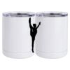 10 oz. White Stainless Steel Short Tumbler Thumbnail
