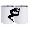 10 oz. White Stainless Steel Short Tumbler Thumbnail