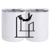 10 oz. White Stainless Steel Short Tumbler Thumbnail