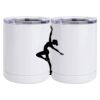 10 oz. White Stainless Steel Short Tumbler Thumbnail